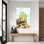 «Coastal Beach serviette» serein abstrait art mural côtier contemporain