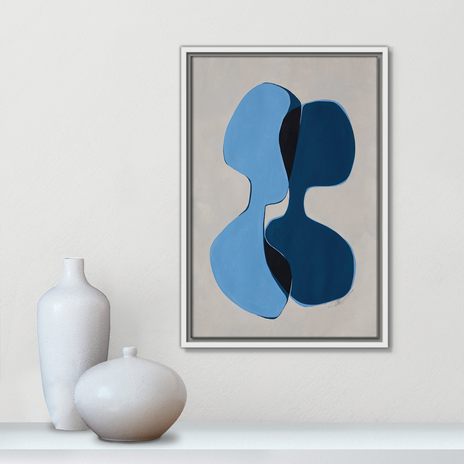 In Unity Collection "In Unity I" Print, 19.5" H x 13.5" W x 2" D, White Framed