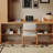 Brown Rectangular Solid Wood writing desk-118231091
