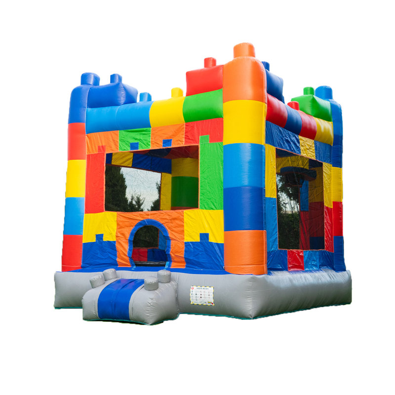 HeroKiddo Block Party 12.5' x 13' Bounce House with Air Blower