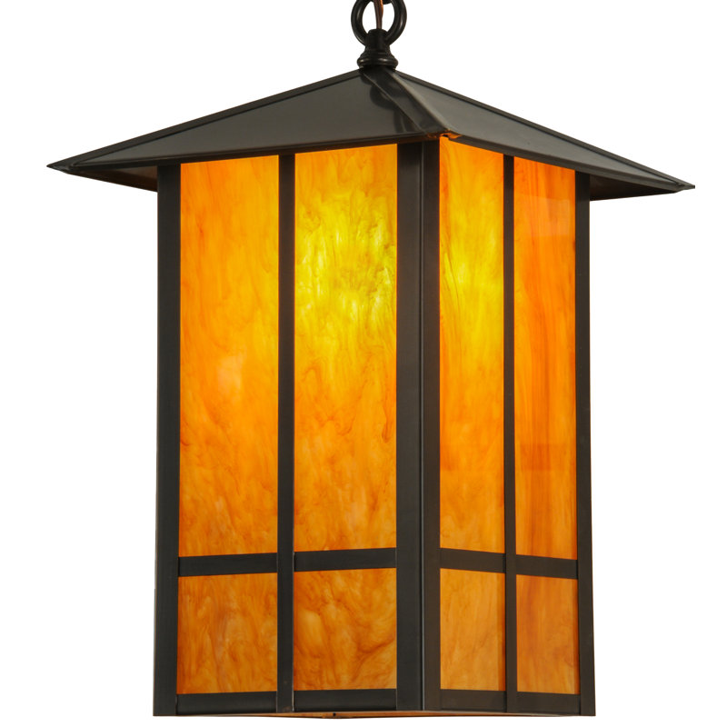 Seneca Bronze 1-Light Indoor/Outdoor Energy Star Lantern Pendant
