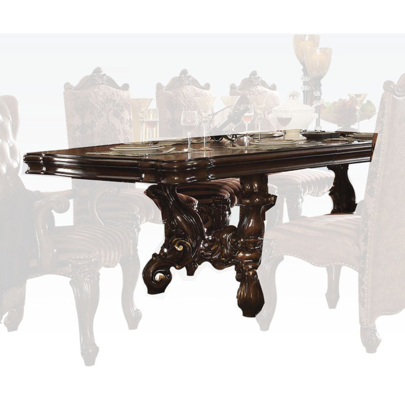 Thebault Extendable Dining Table, Cherry Oak