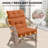 Outdoor Replacement Cushion Set Deep Seating High Back Seat / Back Cushions with Ties (Set of 2)-971156647