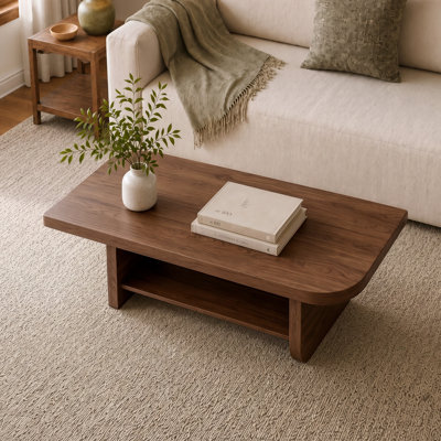 47.24" Coffee Table with Storage for Living Room