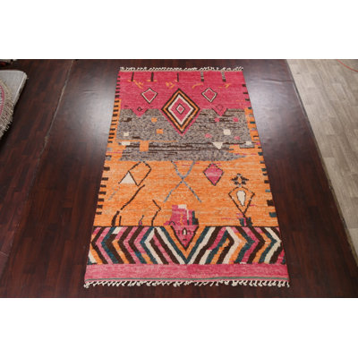 Tapis tribal marocain noué à la main 7 x 11