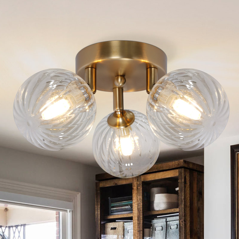 Plafonnier encastré 3 lumières 13,4 po Modern