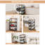 17cm W Metal Storage Rack with Wheels-1105531511