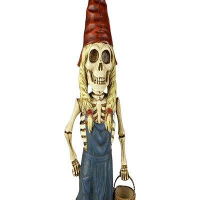 Statue de jardin femme squelette Demilio