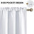 2 Panels Blackout Curtains – Thermal Insulated, Energy Saving & Noise Reducing Bedroom and Living Room Curtains, Set of 2 Rod Pocket Curtain Panels-1276130858-1276130856
