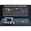 Support pour projecteur FHD 4K FHD 4K, Bluetooth 800ansi 5G, projecteur extérieur avec moteur scellé / mise au point électrique / 4P4D / PPT / Zoom, compatible avec ios / Android / PC / TV