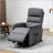 Power Lift Chair with Vibration Massage, Fabric Upholstered Recliner Chair for Elderly with Remote Control, Side Pockets, Grey
