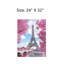 Art mural en toile sans cadre 24 "x 32" Tour Eiffel
