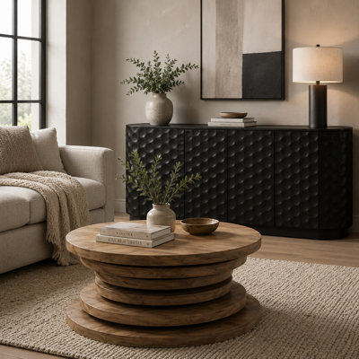 Makassar 76'' Wide Solid Wood Sideboard