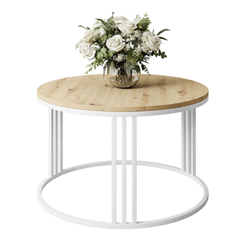 Atnip coffee table, White, Artisan Oak