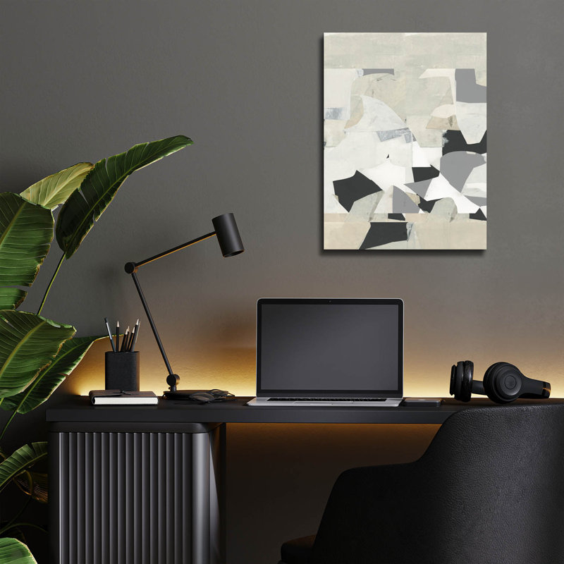 Art mural épique «Monochromes 3» par Cartissi, 12 po x 16 po