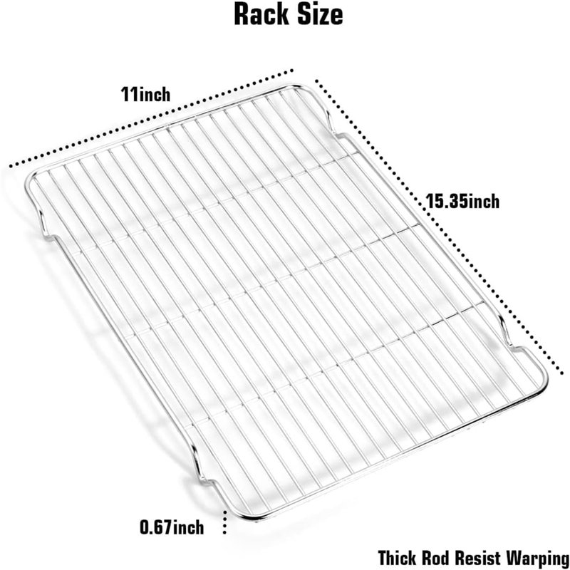Belfry Kitchen Kobart Non-Stick Stainless Steel Baking Tray