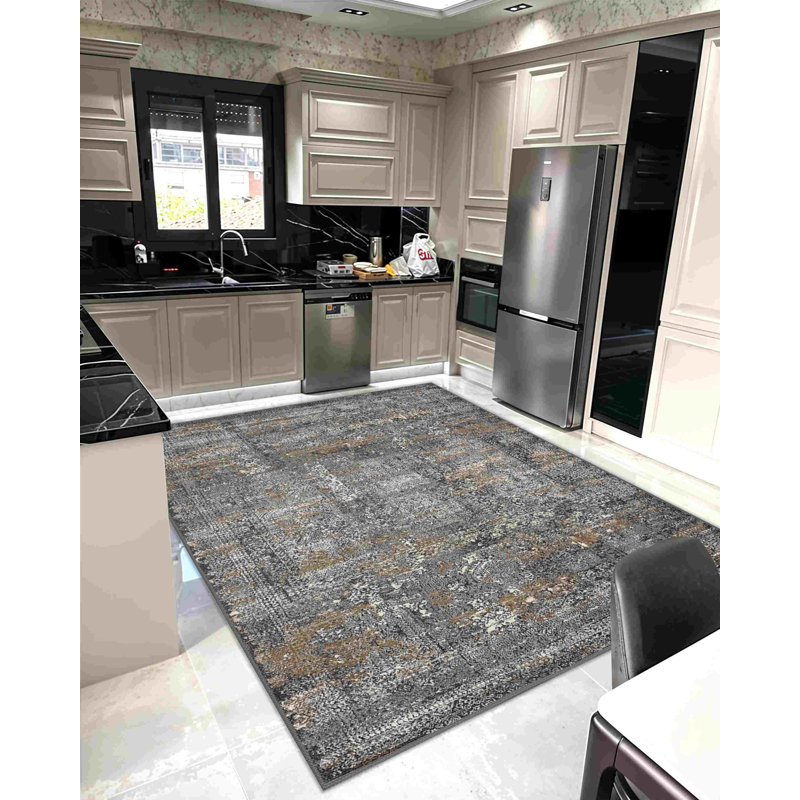 Goudy RUG DESIGN 9906 - 10X13 (9'2"X12'5"), Grey, Rectangle 9'2" x 12'6"