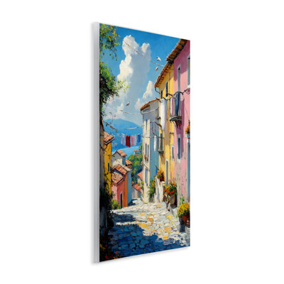 Plaque murale colorée «Coastal Town», design par Creative Studio