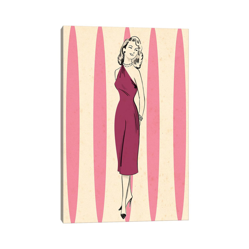 «MCM Woman I» par Joseph McDermott, impression sur toile tendue, H 18 po x l 12 po x 1,5 po
