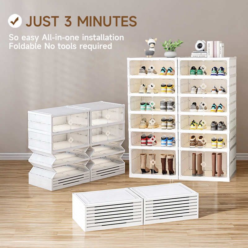 6 Pair Shoe Rack