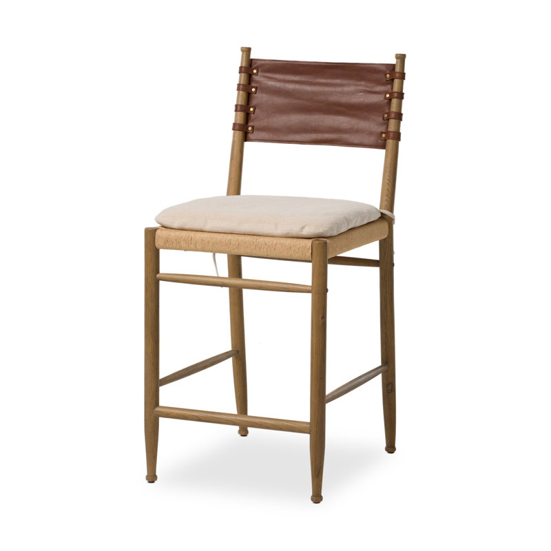 Brielle Stool W/ Cushion-Broadway Dune-Counter, Broadway Dune