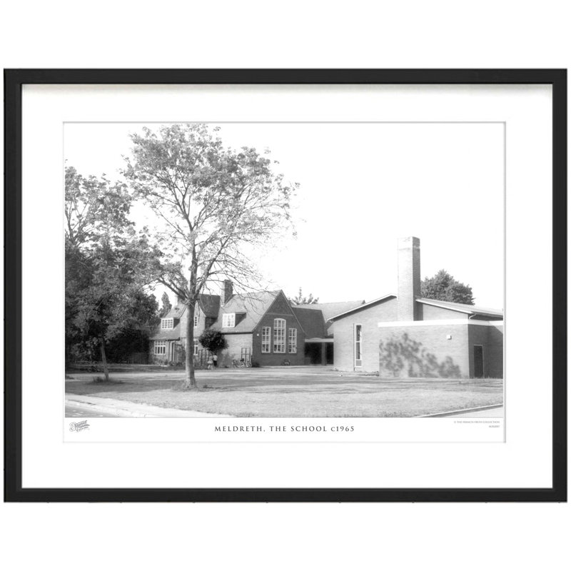 Meldreth, the School C1965 1 Piece Single Picture Frame Wall Art, 28cm H x 36cm W x 2.3cm D
