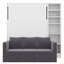 Lit escamotable avec canapé et tablettes Mironda-977862939
