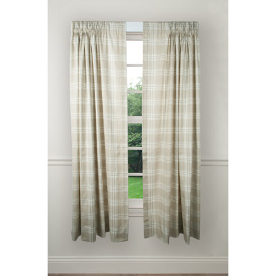 Helgeson 100% Cotton Semi Sheer Curtain Pair
