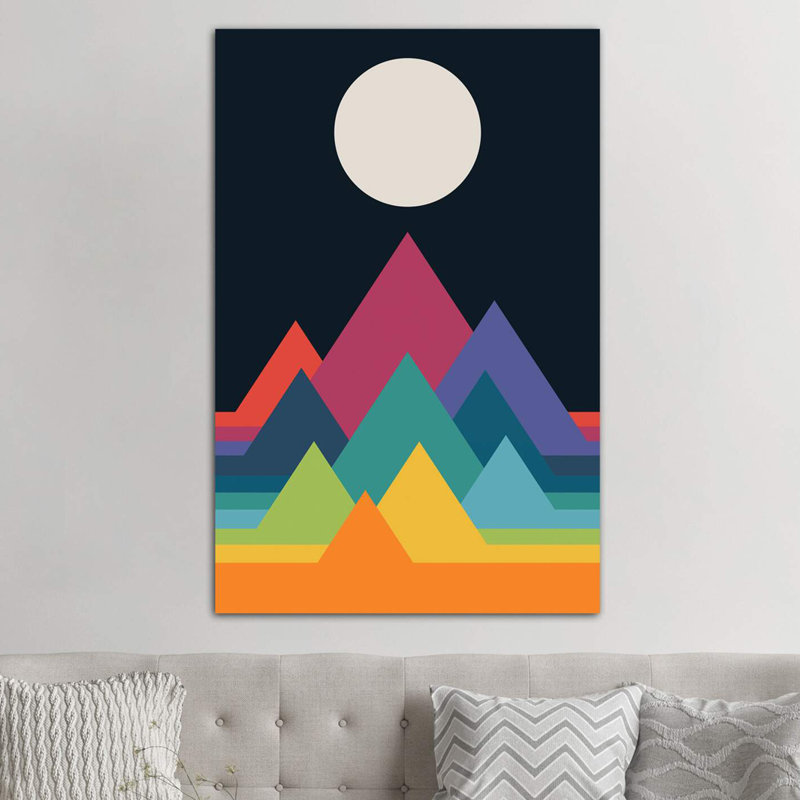 Whimsical Mountains by Andy Westface - Wrapped Canvas Print, 152.5 cm H x 101.5 cm W