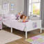 Kids White Single Bed – Princess and Unicorn