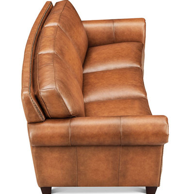Alibi Cimmaron Top Grain Leather Sofa Couch