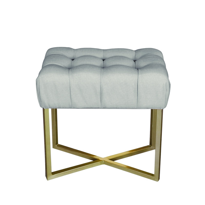 Alane Stainless Steel Accent Stool