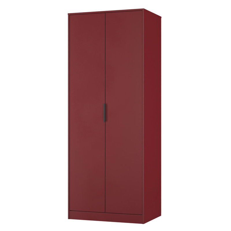 Suhanth 2 Door Wardrobe, Red