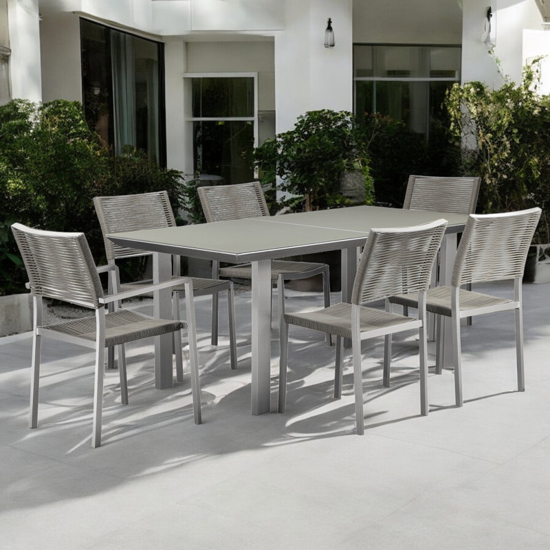 Bella 13 Piece Complete Patio Set, White
