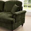 Canapé modulaire classique à trois places en forme de L avec accoudoirs évasés et volants amovibles, jupes plissées et pieds fuselés, canapé à quatre places en chenille confortable avec repose-pieds mobile-40222902