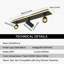 Projecteur sur rail fixe à 3 lumières DEL de 23,62 po à intensité variable et réglable-134700442