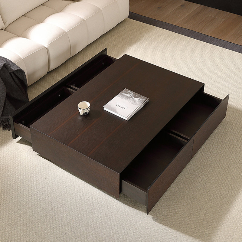 Modern minimalist rectangular coffee table