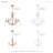 Maines 3 - Light Candle Style Classic Chandelier with Crystal Accents
