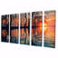 Castleberry - Coucher de soleil, art mural 5 pièces-106156138