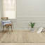Tapis beige rectangulaire en jute tissé à plat à la main-335300446