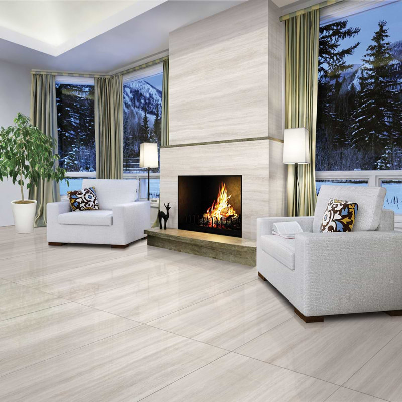 Nashville White 24X48 Matte Porcelain Tile, Beige