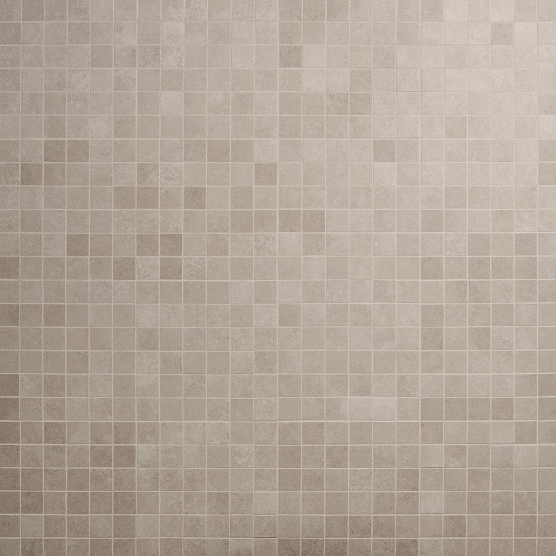 Stoneside 2x2 Porcelain Matte Mosaic Tile, Cream Beige