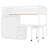 White Loft Bed With Stairs, Bookshelf, Drawers, Desk & Wardrobe - Space Multifunctional For Teenagers' Bedroom Study Area Teens And Functional Setup-1987347098-1987347093