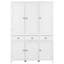Garde-manger autoportant de 74,8 po de hauteur avec tablettes de porte-1577901156