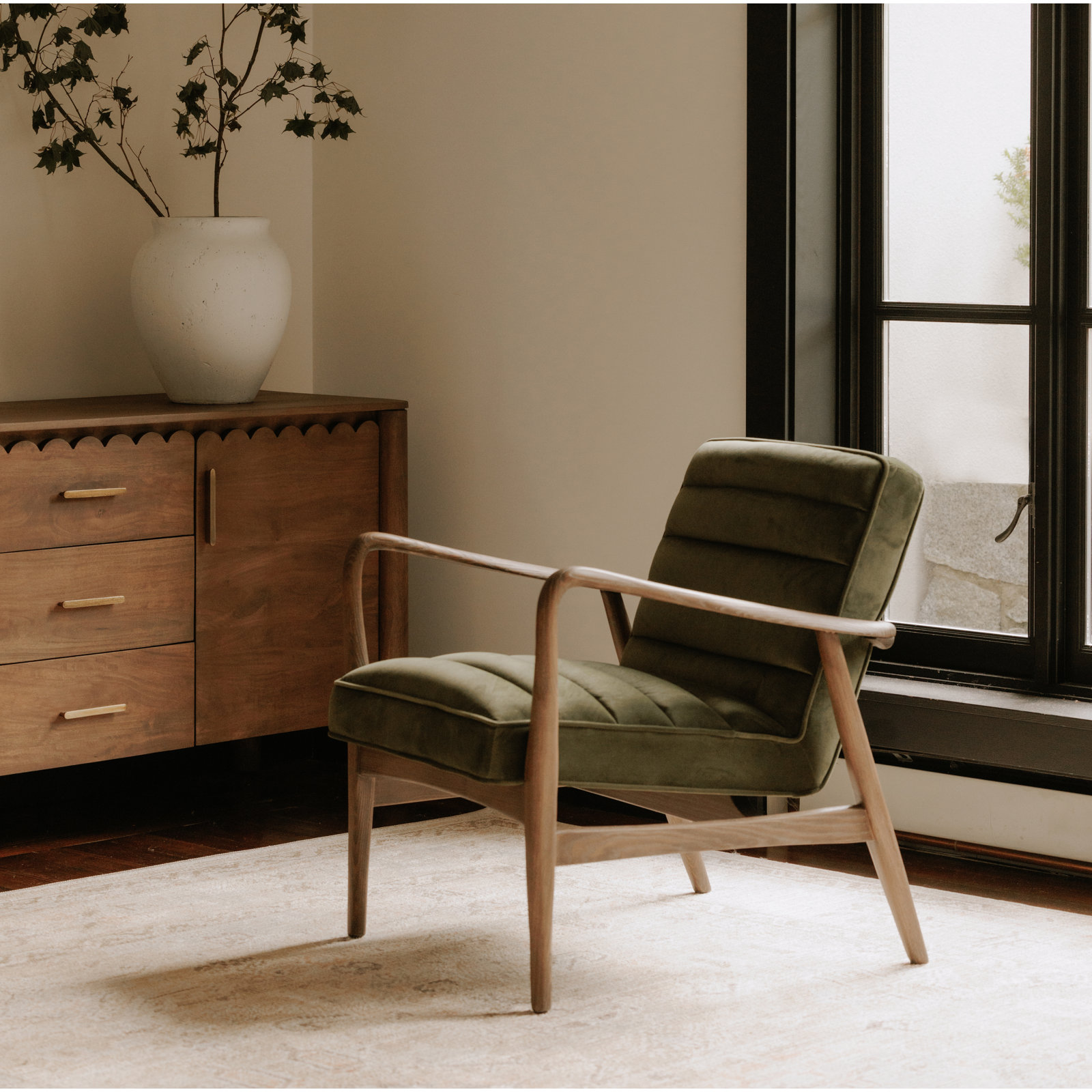 Renna Armchair, Green
