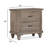 2 - Drawer Solid Wood Nightstand in Dovetail Gray