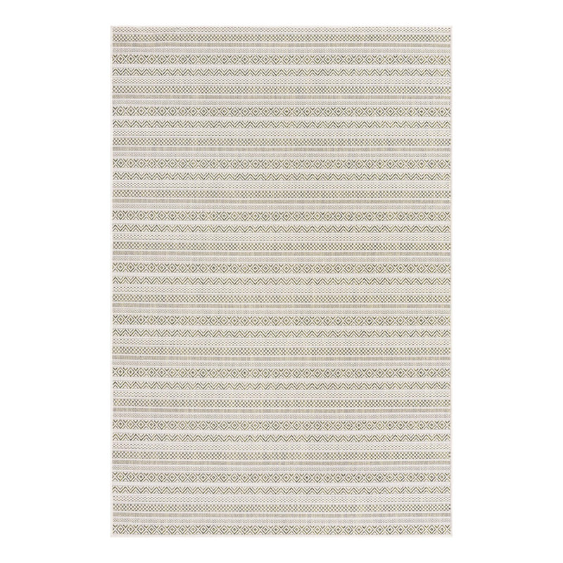 Striped Indoor / Outdoor Rug, Rectangle 6' x 9'