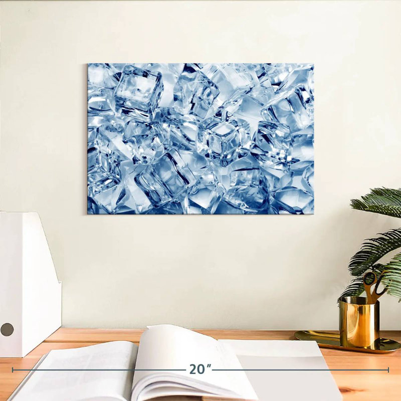 Ice Cubes Abstract, 8" H x 12" W