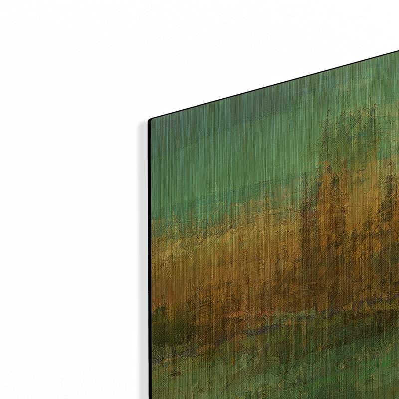 «Westminster B» par David Manlove, art mural en métal doré, 24 po x 16 po, 24 po x 16 po