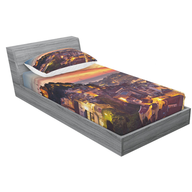 Microfiber Sheet Set, Twin XL Sheet Set with Fitted Sheet